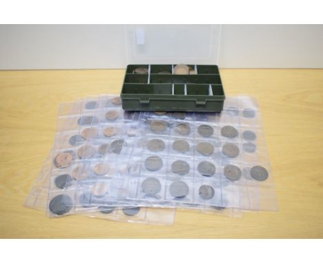 Copper Coinage, GB Queen Victoria to Queen Elizabeth II, Cartwheel Pennies very worn, 1858 Queen Victoria Penny seen, most ea