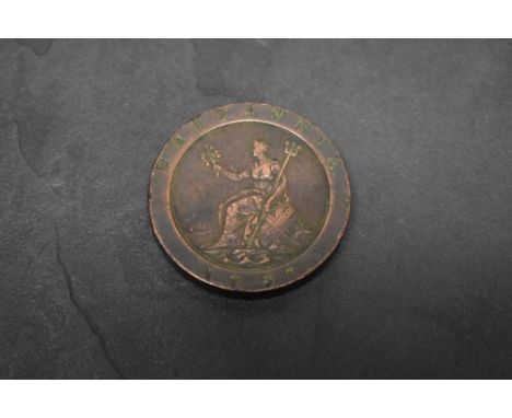 A GB George III 1797 Cartwheel Penny, 11 Laurel Leaves, no major faults