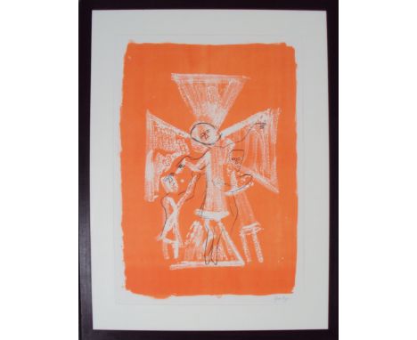 John Piper, North Grimstone, Yorkshire (1972) lithograph edition: archive signed, framed99 x 78 cm, (framed size) Usual retai