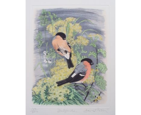 David Koster,Bullfinches, lithograph edition: 104 of 200 signed, unframed51 x 39 cm  Usual retail value £125 On show at the C