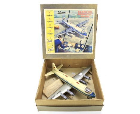 A Schuco Elektro Radiant 5600 Luftha tinplate plane. In the original box with instruction manual