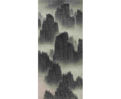 CHUN-YI LEE (b.1965)Painting in Poetry, 2012Ink on paper, hanging scroll. 152.4cm long x 68.6cm wide (60in long x 27in wide).