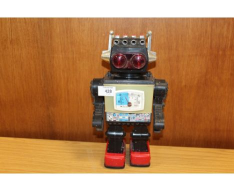 A VINTAGE 20TH CENTURY BATTERY OPERATED ROBOT