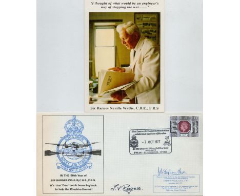 Squadron 617 RAF Flown First Day Cover, Flown in a Vulcan XL 317 of No. 617 'Dambuster' Squadron to commemorate the 90th birt