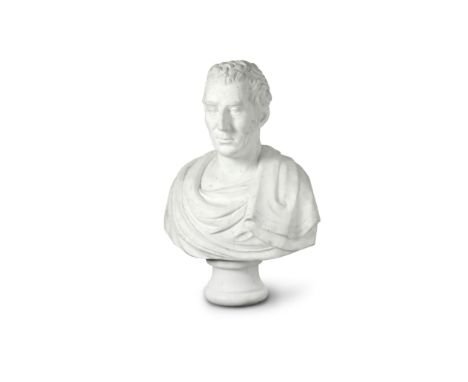 Attributed to Sir Francis Leggatt Chantrey (1781-1842): A carved white marble bust of Arthur Wellesley, 1st Duke of Wellingto