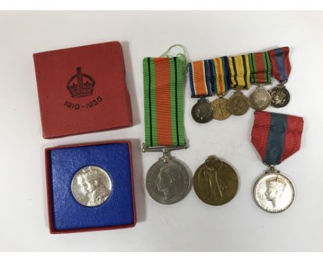 A FIRST AND SECOND WORLD WAR GROUP TO THE R.A.F./R.F.C. A group of five miniatures comprising  British War Medal, Victory Med