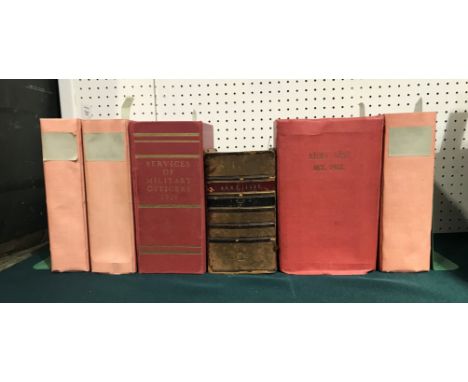 BRITISH ARMY LISTS 1918 AND 1920. British Army LIsts: Quarterly Army List, for the quarter ending 30th September 1918, Januar