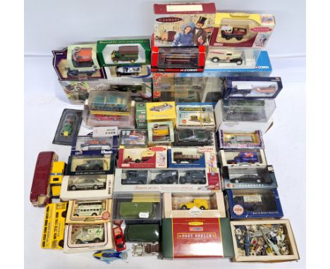 Corgi, Dinky and similar, a boxed and unboxed group to Include Dinky 153 Aston Martin DB6; Corgi 22705 "Bedford TK Box Van" P