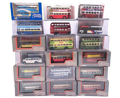 Corgi "Original Omnibus", a boxed bus group to include OM97856 Bristol K6B "West Yorkshire Road Car Ltd" and others. Conditio