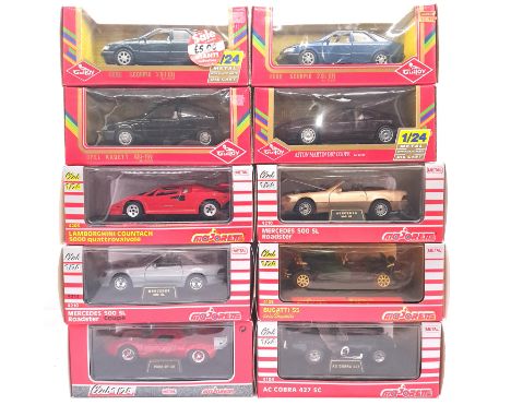Majorette &amp; Guiloy, a boxed 1:24 scale group to include Guiloy Ford Scorpio 2.9 I EFI, Majorette Mercedes 500 SL Roadster