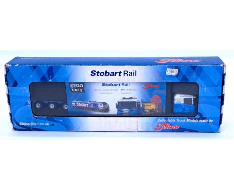 Tekno, a boxed 1/50th scale 9447C Scania "Stobart Rail" with flatbed Trailer. Conditions generally appear to be Excellent in 