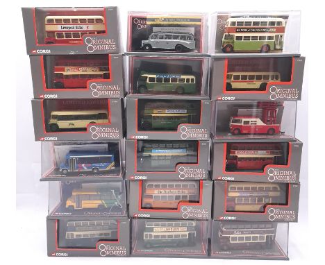 Corgi "Original Omnibus", a boxed bus group to include OM97854 Bristol K6A "Western National Omnibus Co Ltd" and others. Cond