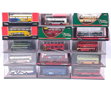 Corgi "Original Omnibus", a boxed bus group to include OM43104 Leyland Lynx "North London Railways" and others. Conditions al
