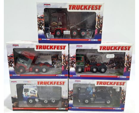 Corgi, a boxed 1:50 scale Commercial group &ldquo;Truckfest&rdquo; to include CC13702 Scania R Series "Garn Transport Ltd" an