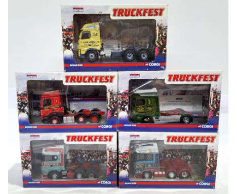 Corgi, a boxed 1:50 scale Commercial group &ldquo;Truckfest&rdquo; to include CC13220 DAF XF Space Cab "Robert Laidlaw" and o