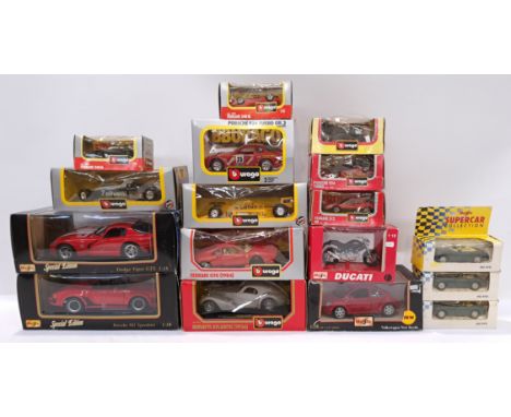 Maisto &amp; Bburago, a mixed scale group of "Commercial" Vehicles. Includes Porsche 991 Speedster 31802 with others. Althoug