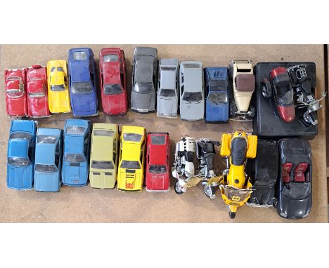 Burago, Polistil, Majorette and similar, unboxed group to include Burago Ford Escort 1100L plus others. Conditions generally 