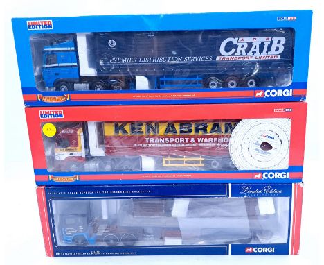 Corgi, a boxed 1:50 scale commercial group to include CC13907 Foden Alpha Curtainside "Ken Abram LTD" plus others. Conditions