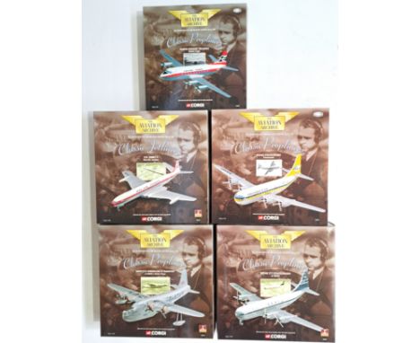 Corgi, "Aviation Archive" a boxed 1:144 scale to include AA48106 Boeing Stratocruiser "Transocean" and others. Conditions alt