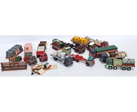 Corgi, an unboxed group of Trucks to include Albin "Pollock"; Low Loader ERF KV "Robert Walker" and others. Conditions genera