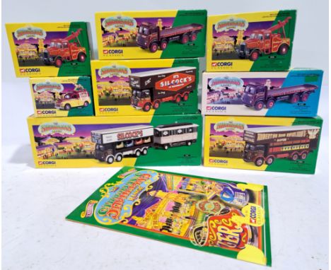 Corgi (The Showmans Range), a boxed group to include 24801 Leyland Dodgem Truck &amp; Caravan Set; 27801 Atkinson Open Pole T