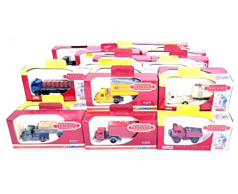 Corgi Trackside &amp; Lledo Trackside, a boxed group to include Lledo DG176010 Leyland 8 wheel platform lorry/Barrels "M&amp;