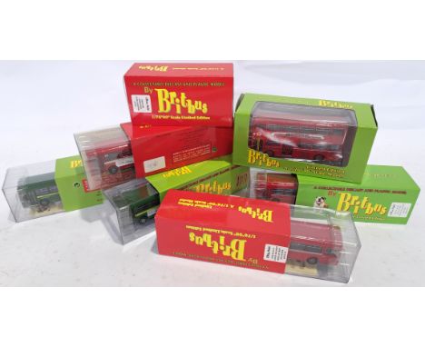Britbus, a boxed 1/76 Scale group to include R801 London Buses Scania Alexander "R" Type; AS2-04 London Country Short AEC Swi