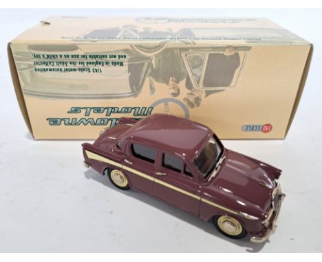 Lansdowne Models, 1:43 scale LDM14a 1963 Singer Gazelle. Cloud Rose/Foam White. Conditions generally appear to be Near to Min