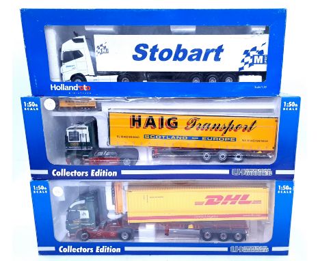 Universal Hobbies (UH) &amp; Holland Otto,&nbsp; a boxed group of 1/50th scale commercial vehicles to include 5641 "Haig tran