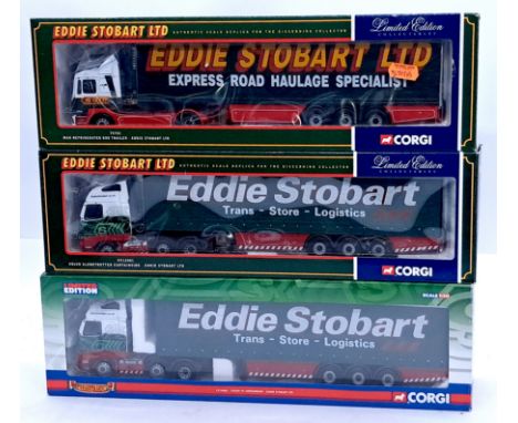Corgi, a boxed 1:50 scale Commercial group &ldquo;Eddie Stobart&rdquo; to include 75702 MAN Refrigerated Box Trailer and othe