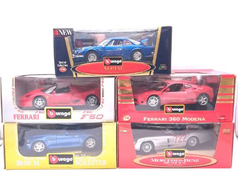 Bburago, a boxed 1:16 &amp; 1:18 scale Sports Car group to include 3349 BMW M Roadster (1996), 3352 Ferrari F50 (1995) and ot