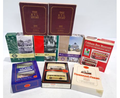 Exclusive First Editions (EFE), a boxed Set group to include London's Transport Museum Limited Edition STL Bus Set 9; Cobham 