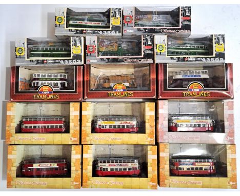 Corgi Original Omnibus, Tramlines and similar, a boxed Tram group. Conditions appear generally to be Good in generally Good w