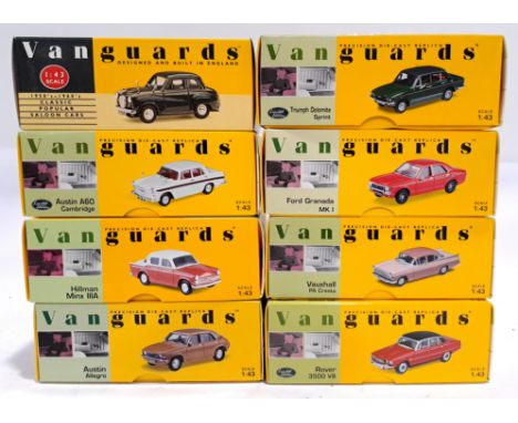 Vanguards, a boxed 1:43 scale models to include VA06800 Hillman Minx IIIA; VA45000 Austin Allegro and others. Conditions gene