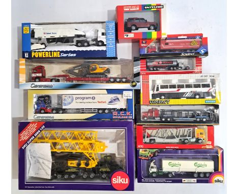 Siku, Solido, Joal and similar, a boxed Commercial group including Truck/Trailer, Plant and similar. Conditions although unch