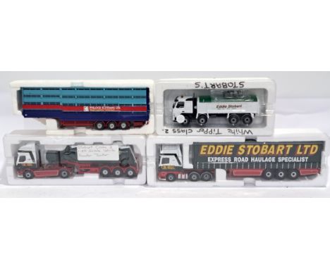 Corgi, part boxed polystyrene only group of Truck/Trailer. Including Volvo FM "Eddie Stobart" and others. Conditions generall