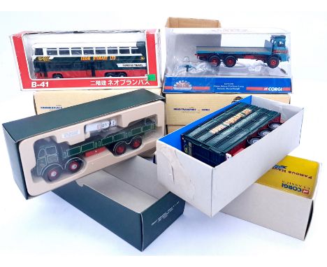 Corgi, Diapet and similar, a boxed group of commercial vehicles to include Diapet 01590 B-41 Double Decker "Neoplan Bus"; Cor