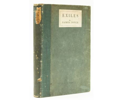 Joyce (James) Exiles, first edition, very light browning to endpapers, original cloth-backed boards, paper label to upper cov