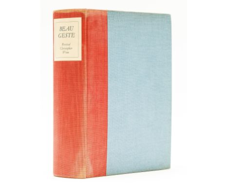 Wren (Percival Christopher) Beau Geste, limited edition, signed by the author, portrait frontispiece, plates and illustration