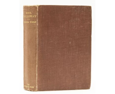 Woolf (Virginia) Mrs. Dalloway, first edition, some pulling to gatherings, occasional spotting, bookplate to pastedown, origi