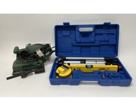 Woodworking interest: A Parkside PSS 310 Orbital Sander, complete with original box, and instruction manual, together with a 