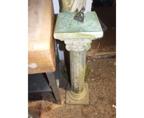 Sundial on pedestal 