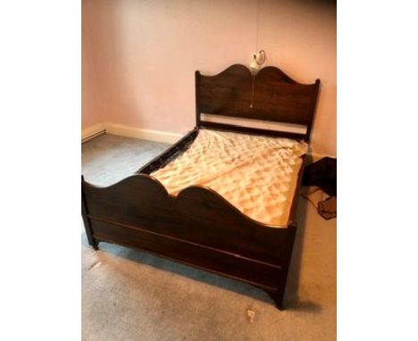 Rare Vintage Staples no 30 double bed by appointment to his majesty the king ( no mattress ) Base size 54 inches wide 74 inch
