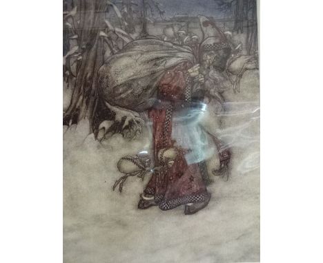 Arthur Rackham print of Rip Van Winkle (45 x 60)cm