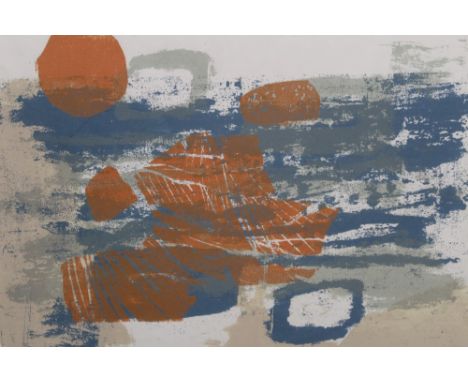 Henry Collins (1910-1994) two signed silkscreen prints - The Pond, the other untitled and signed 1962, both in glazed frames,
