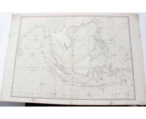 Jean Baptiste Nicolas Denis Apres de Mannevillette (1707-1780), engraved chart - ‘A New Chart of the Oriental Seas and Island