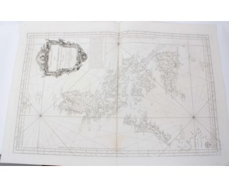 Jacques Nicolas Bellin (1703-1772), engraved chart - ‘Carte Reduite Des Isles Philippines’, dated 1752, 89cm x 58cm.Condition