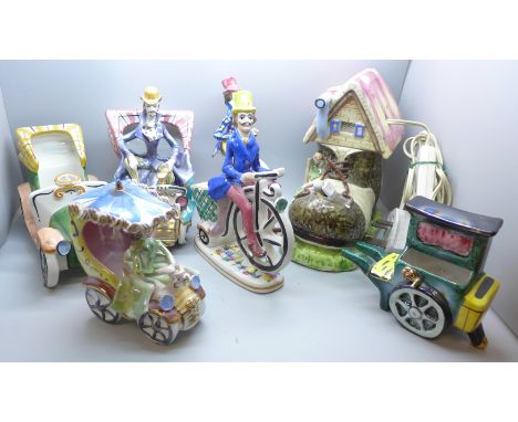 A collection of Italian decorative ceramic items **PLEASE NOTE THIS LOT IS NOT ELIGIBLE FOR POSTING AND PACKING** 