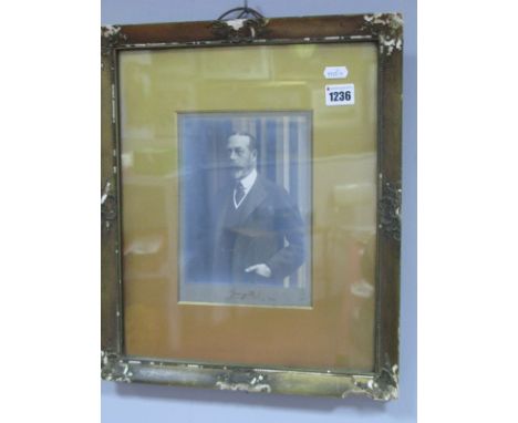 George V (1865-1936) King of the United Kingdom 1910-1936, a signed photograph, dated 1924, the head and shoulders portrait w