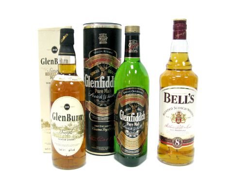 Spirits -  Glenfiddich Special Reserve Single Malt Scotch Whisky, 70cl, 40% Vol., boxed; Glenburn Single Highland Malt Scotch